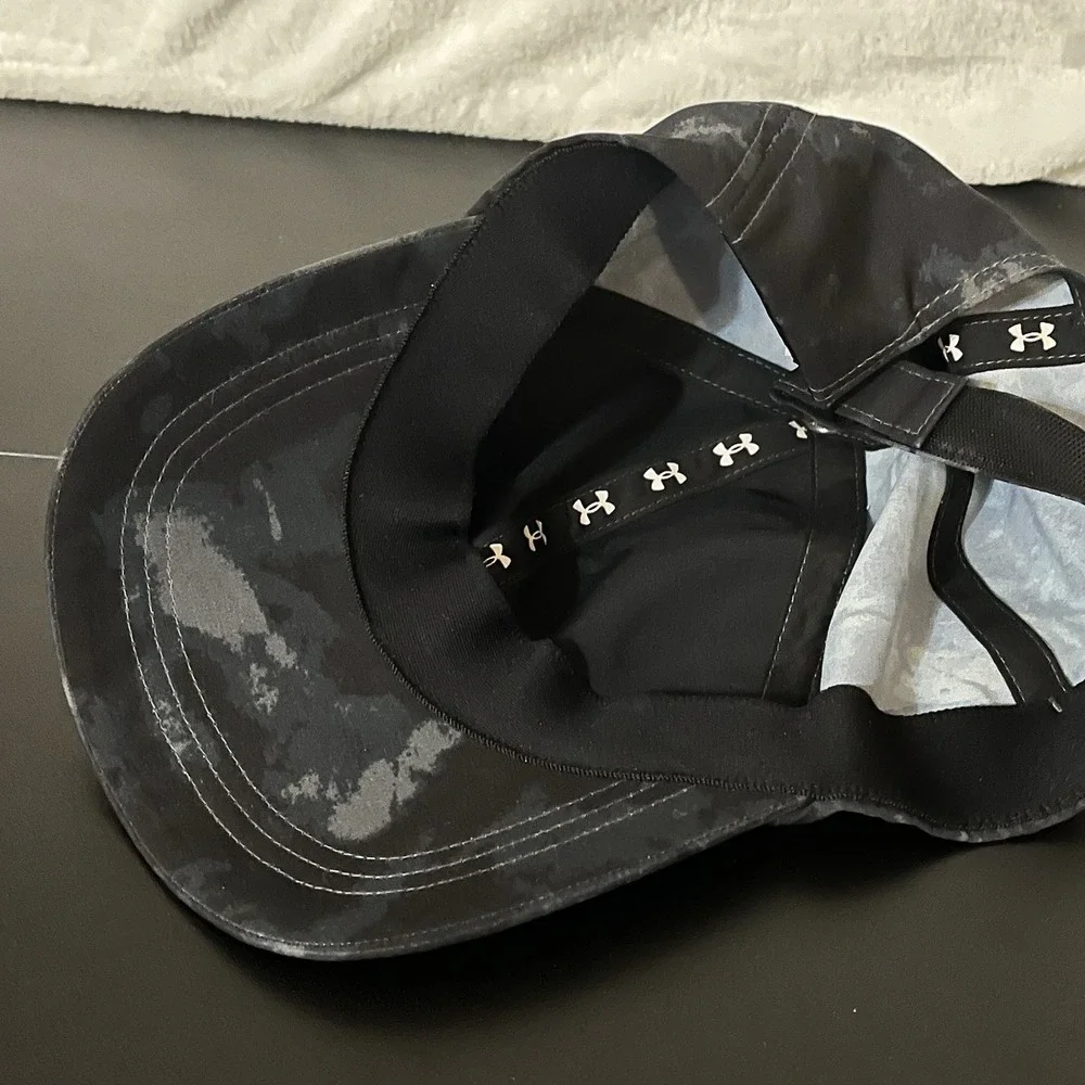 Under Armour Youth Hat Black Gray Pink Logo Baseball Cap Adjustable Kids UA 2017